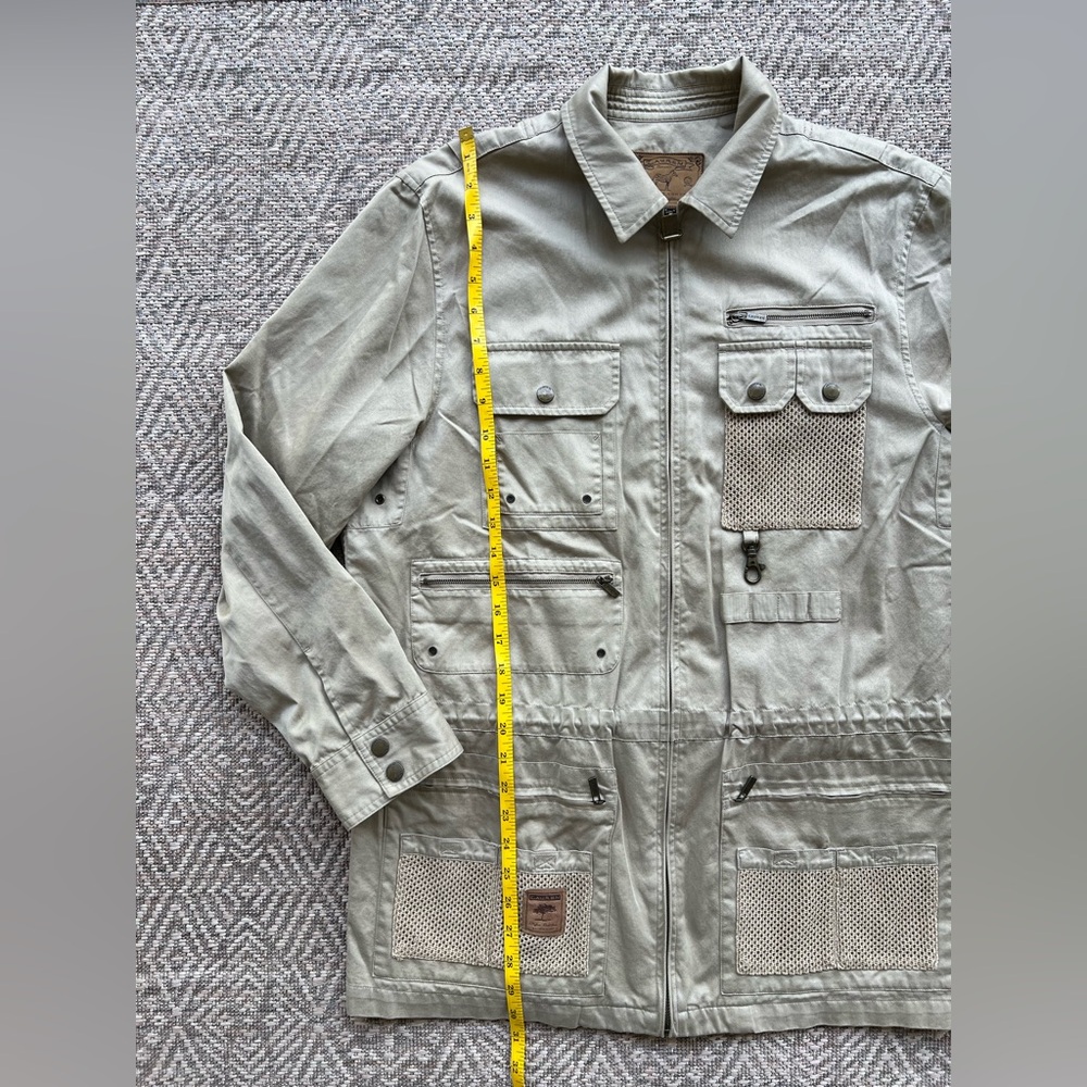 Ralph Lauren 1990 Safari Outfitters Khaki Bush Jacket Mesh Lined Women M Vintage - Picture 4 of 11